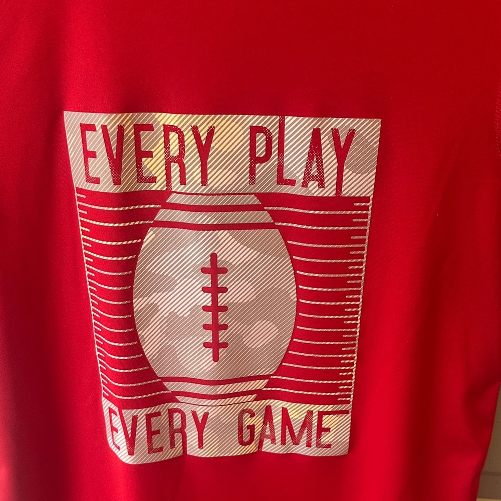 All in Motion Red Sports Graphic Tee athletic‎ material size large - Picture 2 of 4